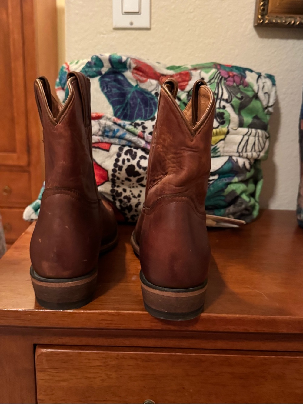 Frye Brown Leather Ankle Boots - Picture 4 of 8